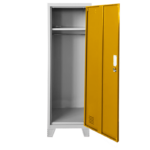 Детски метален шкаф-гардероб CR-1604-1 JZ – Сив / оранжев - Image 2